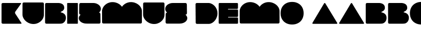 Kubizmus Demo font