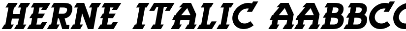 Herne Italic font