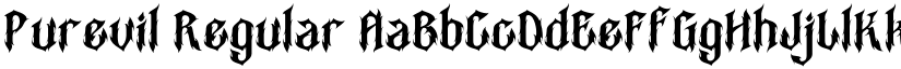 Purevil Regular font