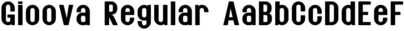 Gioova Regular font