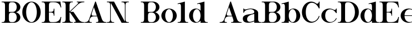 BOEKAN Bold font