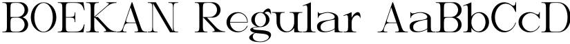 BOEKAN Regular font