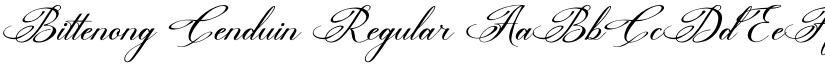 Bittenong Cenduin Regular font