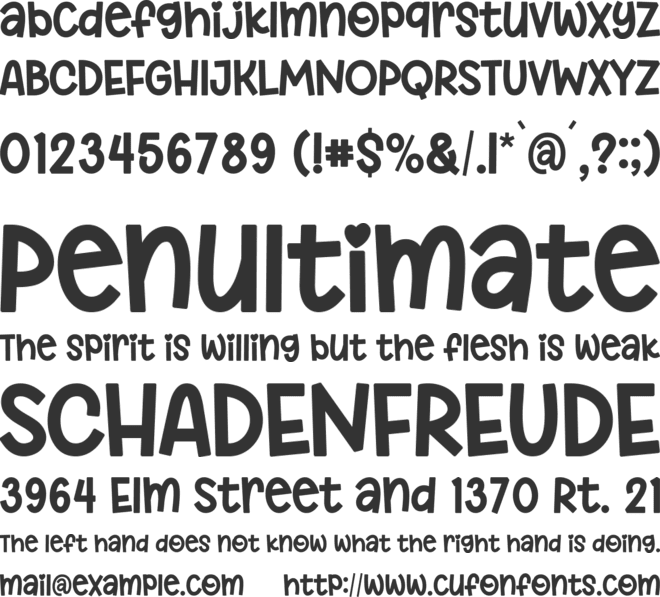 Angela Notes font preview