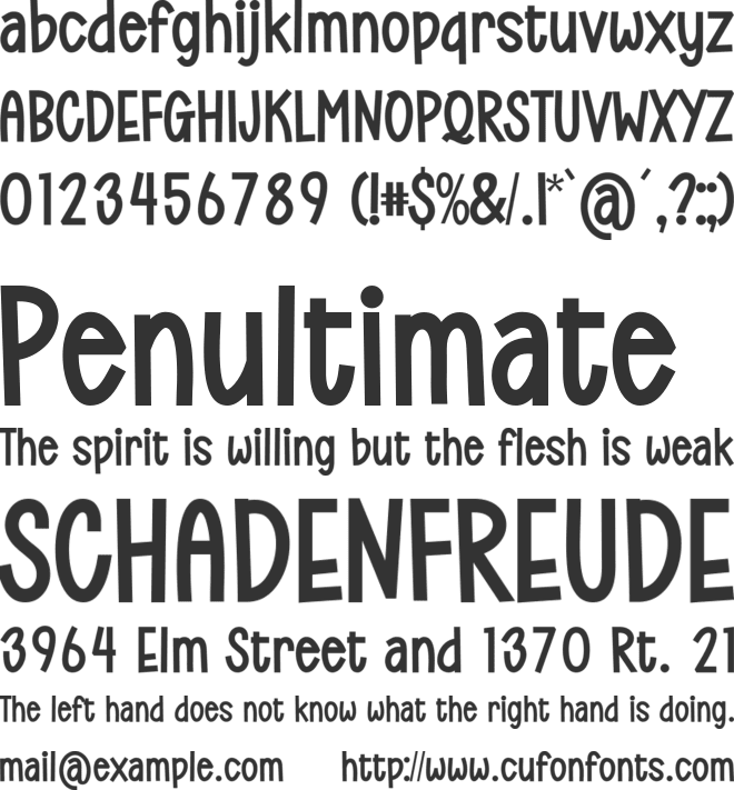 Magical Toddler font preview