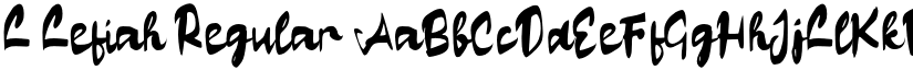 L Lefiah Regular font