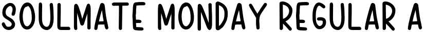 Soulmate Monday Regular font