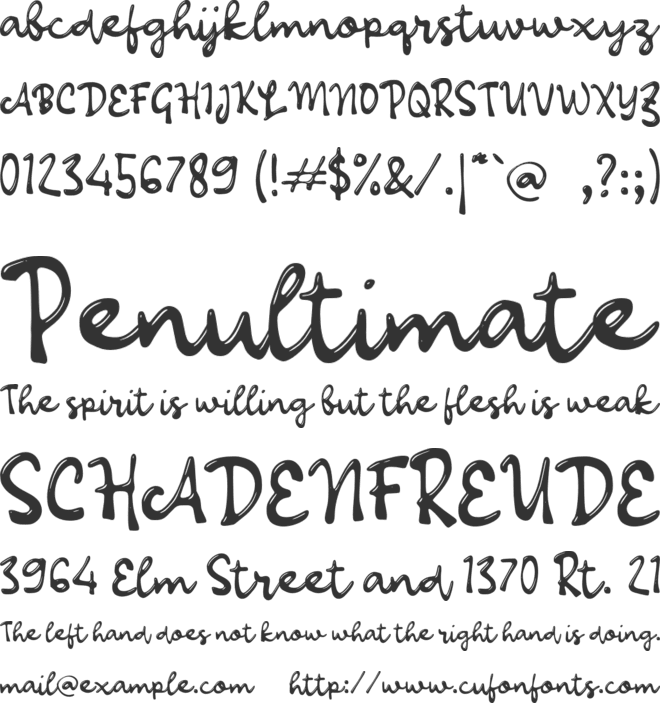 L Lusillan font preview