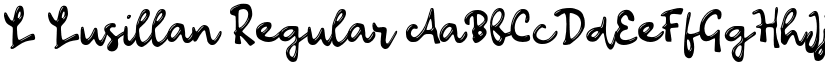 L Lusillan Regular font