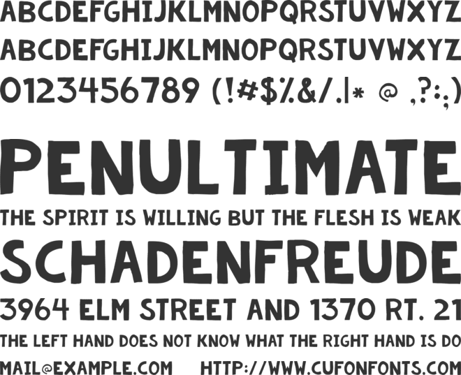 KG Summer Storm Rough font preview