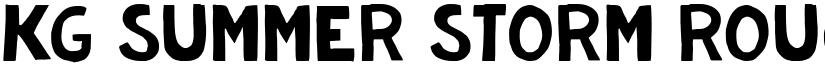 KG Summer Storm Rough Regular font