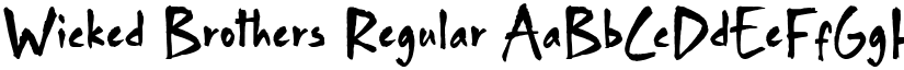 Wicked Brothers Regular font