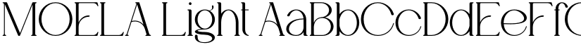 MOELA Light font