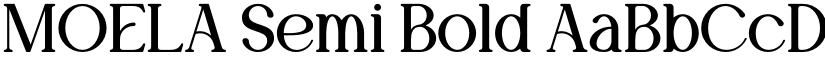 MOELA Semi Bold font