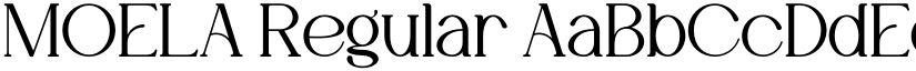 MOELA Regular font