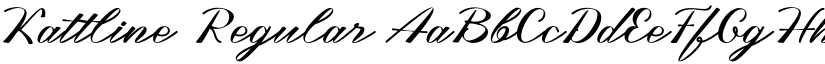 Kattline Regular font