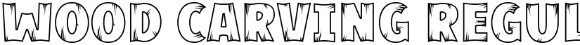 Wood Carving Regular font