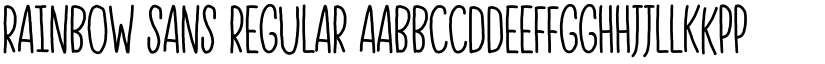 Rainbow Sans Regular font