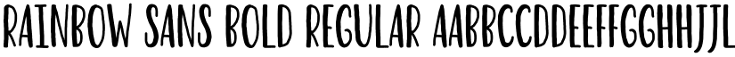Rainbow Sans Bold Regular font