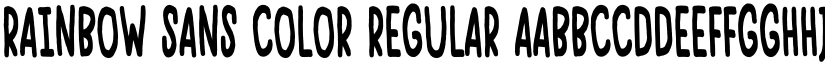 Rainbow Sans Color Regular font