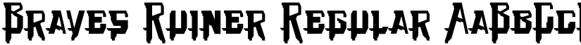 Braves Ruiner font download