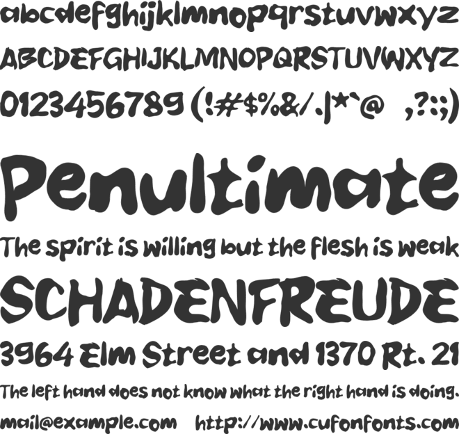 M Maklom font preview