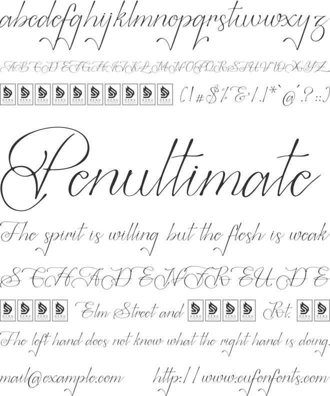 Mangkinoy font preview