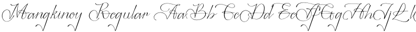 Mangkinoy Regular font