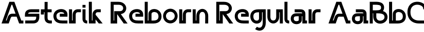 Asterik Reborn Regular font