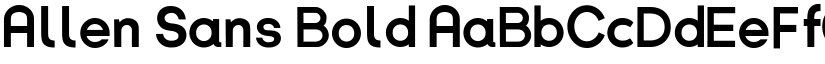 Allen Sans Bold font