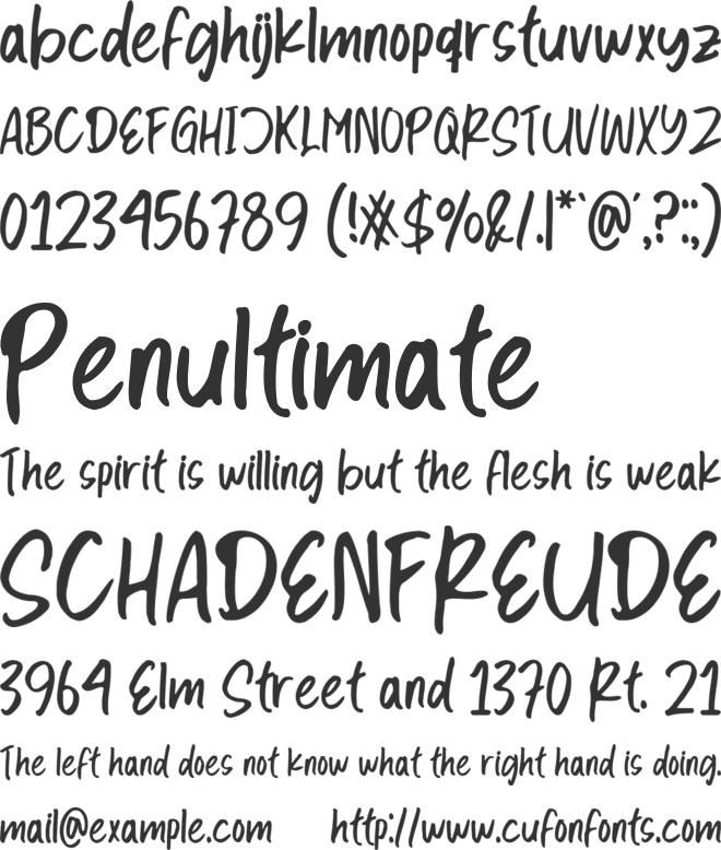 Saben Dinten font preview