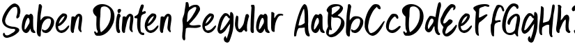 Saben Dinten Regular font