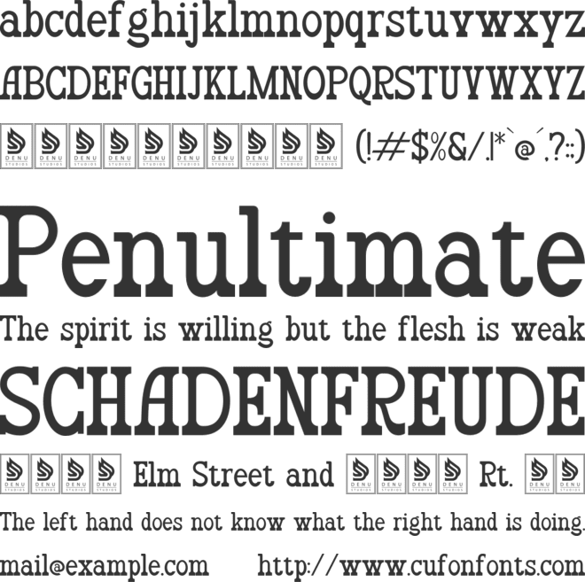 Mahligai font preview