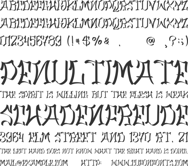 Black Queen -Personal Use font preview