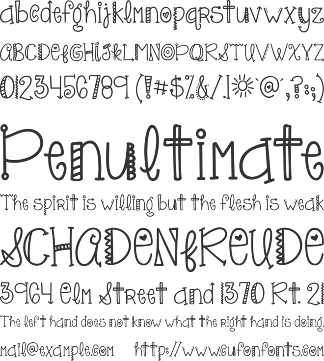 KG Only*Hope font preview