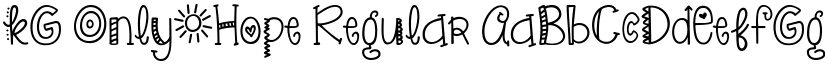 KG Only*Hope Regular font