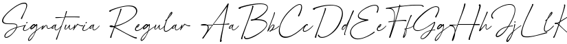 Signaturia Regular font