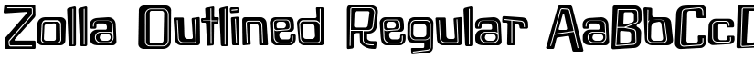 Zolla Outlined Regular font