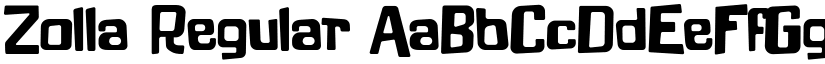 Zolla Regular font