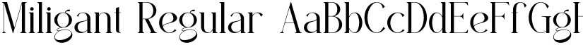 Miligant Regular font