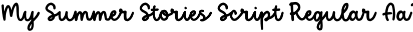 My Summer Stories Script Regular font
