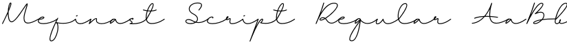 Mefinast Script font download