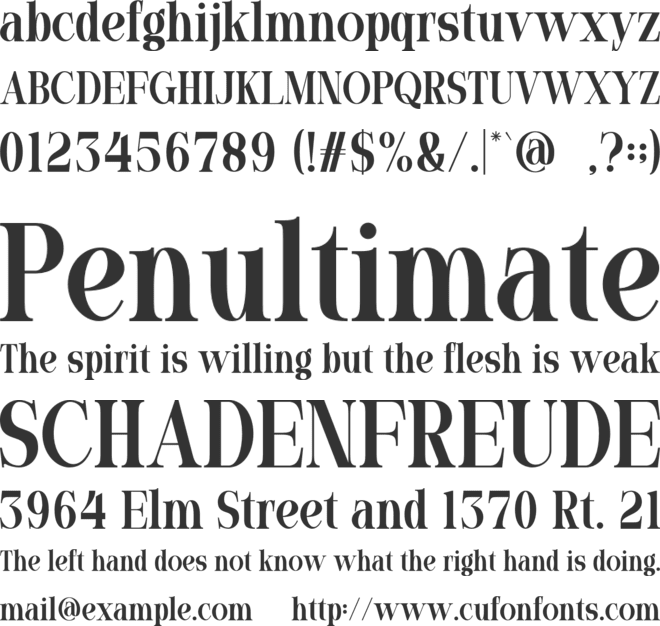 Mudila Kubin font preview