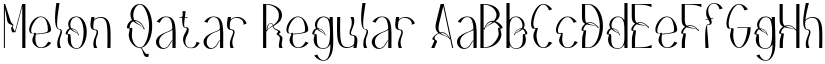 Melon Qatar Regular font