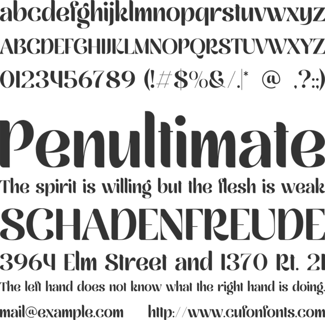 Mikayla font preview