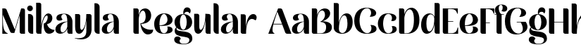 Mikayla Regular font