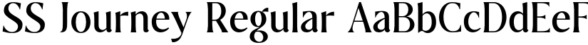 SS Journey Regular font