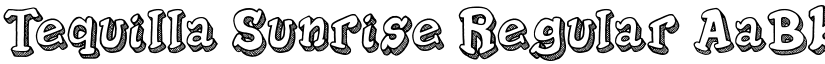 Tequilla Sunrise Regular font