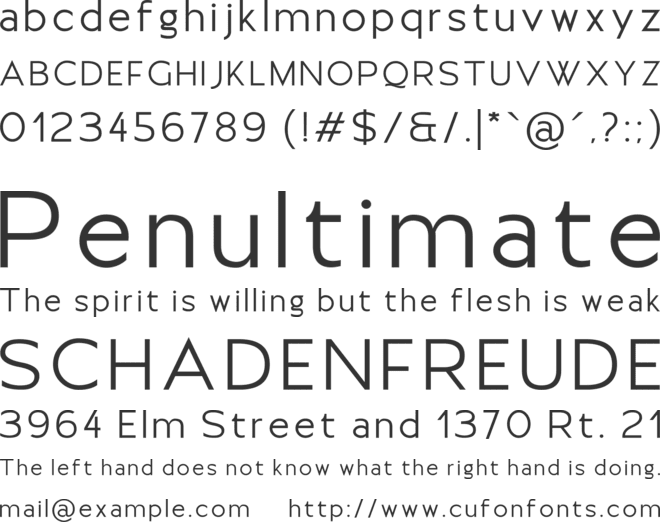 Moirest font preview