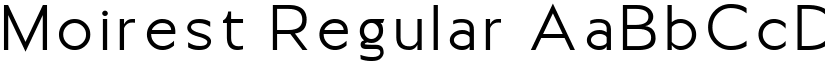 Moirest Regular font